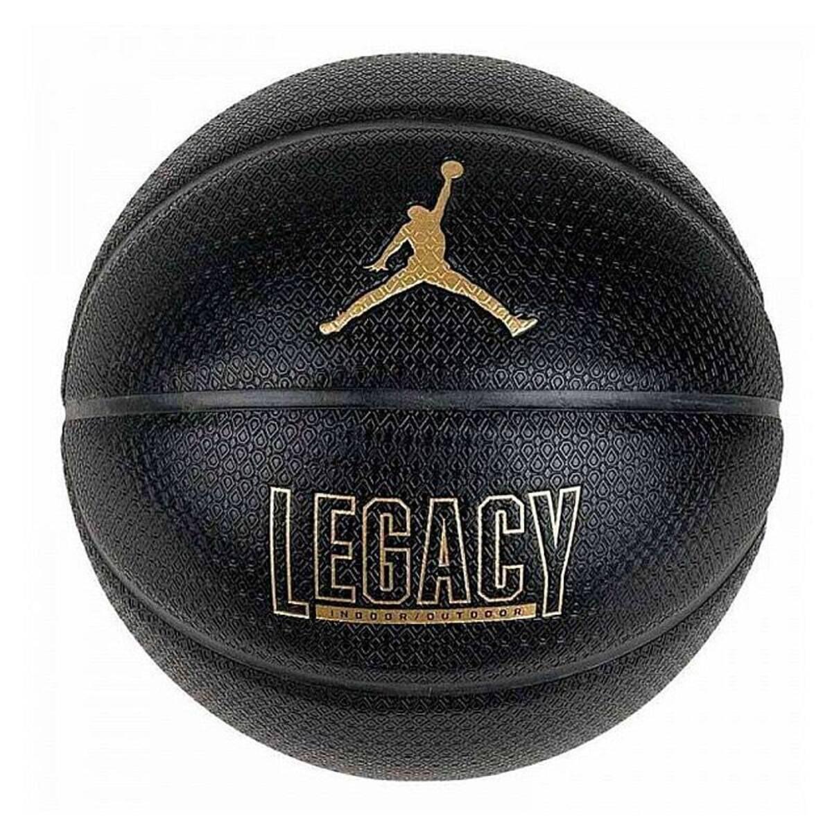 Jordan Legacy 2.0 8P In/Out Ball J1008253-051, unisex, piłki do koszykówki, Czarne