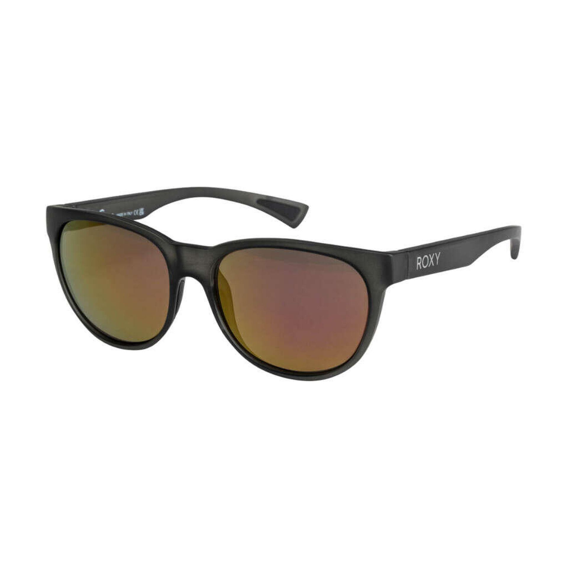 Roxy Damskie okulary przeciwsłoneczne Gina-Sunglasses dla kobiet, matowy czarny/ML różowy, jeden rozmiar