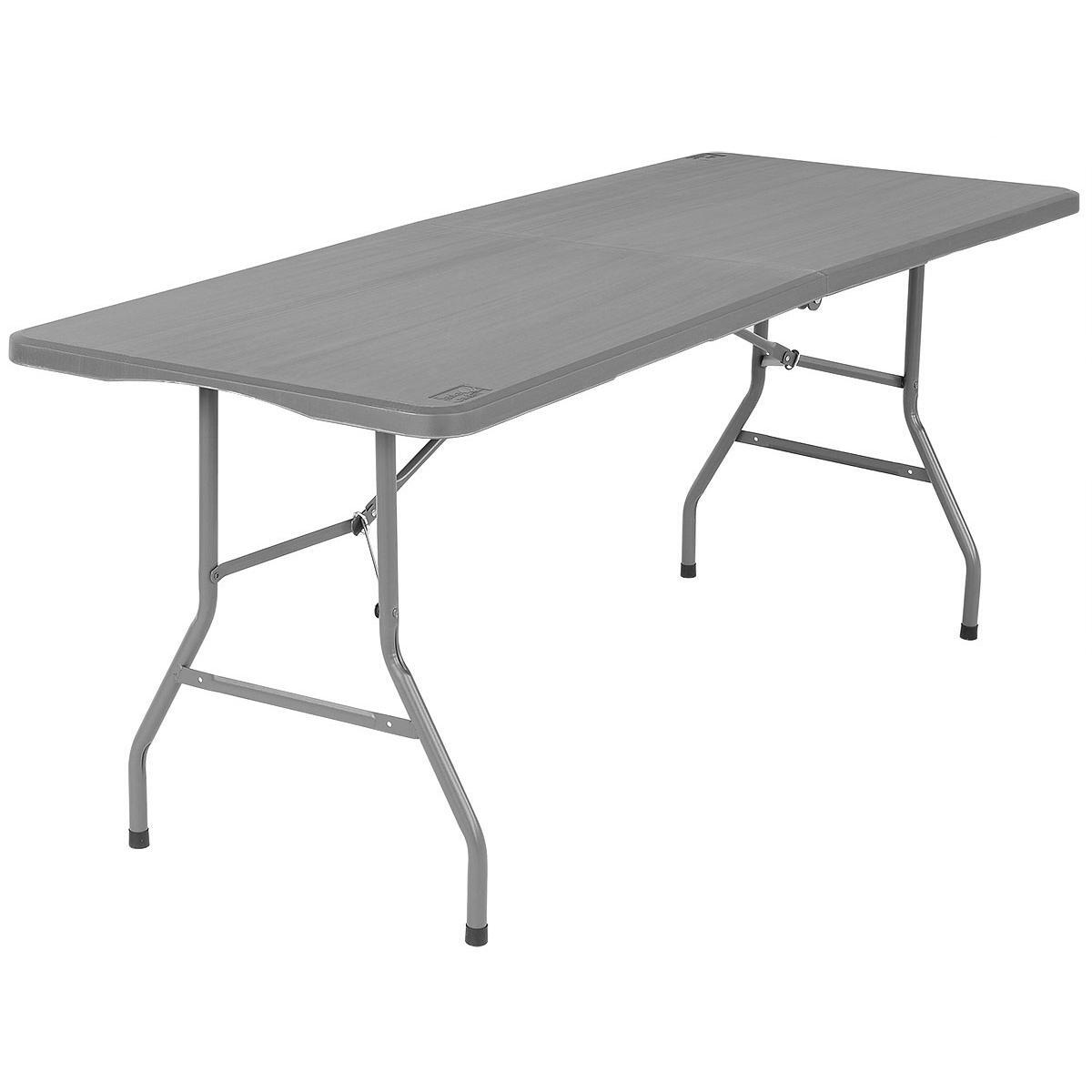 Stół cateringowy bankietowy składany w walizkę 180x70cm max.120kg szary