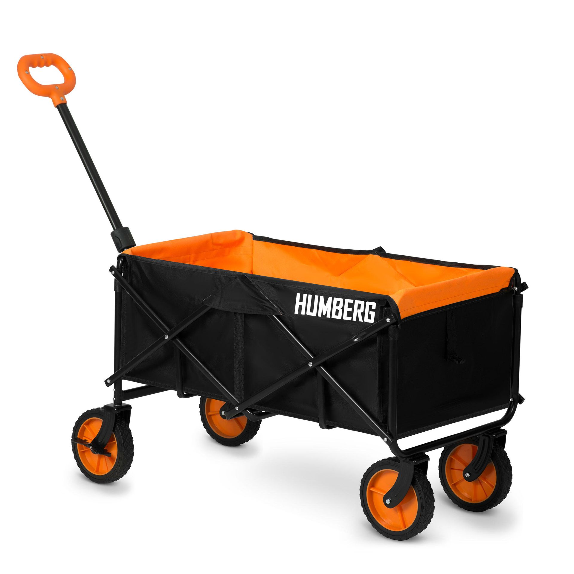 Wózek transportowy, składany, 100L, Humberg, czarny, pomarańczowy