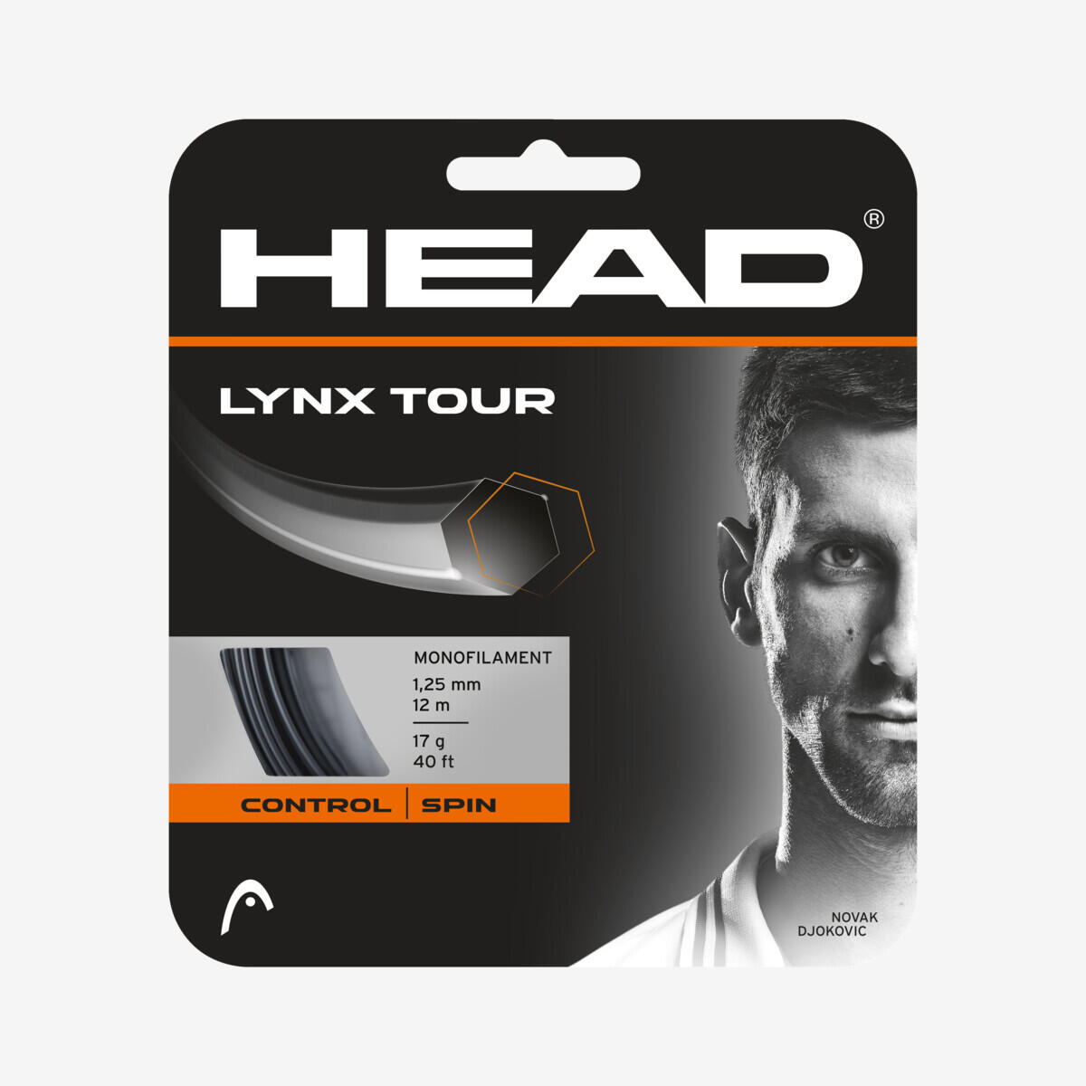 Naciąg tenisowy Head Lynx Tour Black 1.25 mm Set