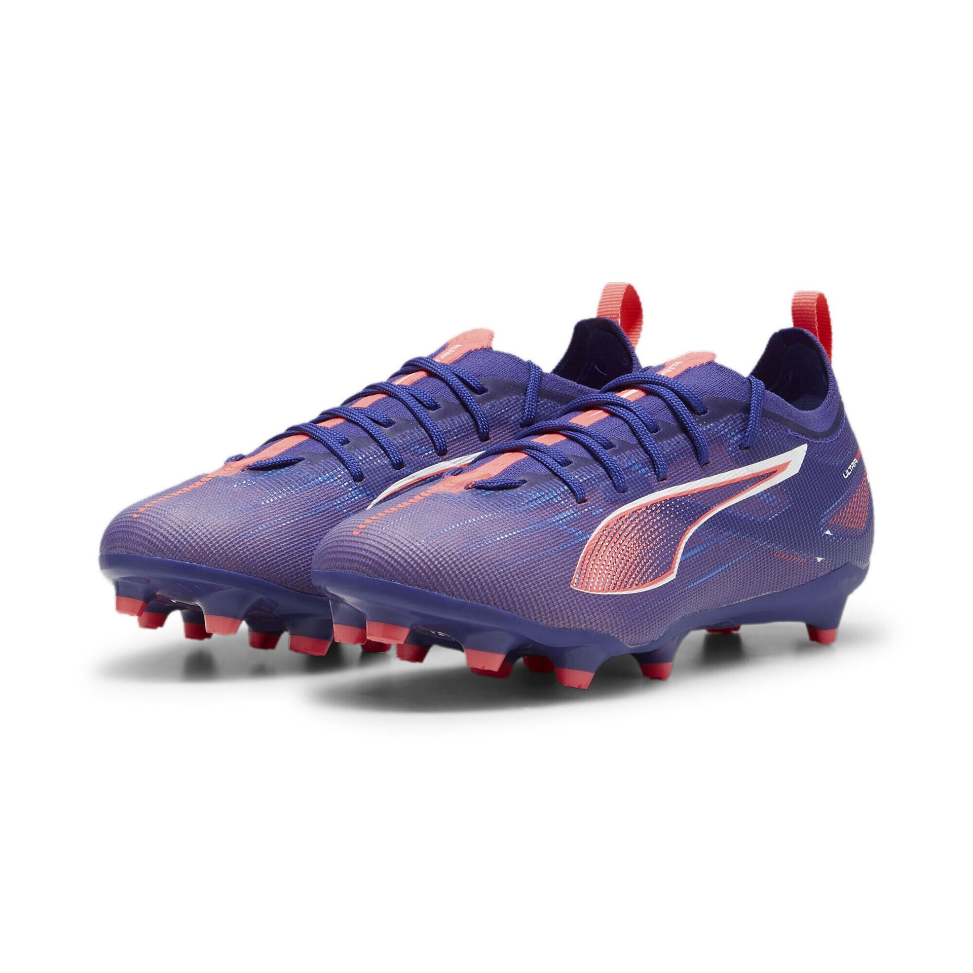 PUMA Unisex Ultra 5 Pro Fg/Ag Jr buty piłkarskie dla dzieci, Lapis Lazuli PUMA biały zachód słońca poświata, 36 EU