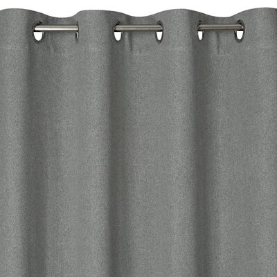 Zasłona na przelotkach w stylu eko LIDIA 140X250 szara