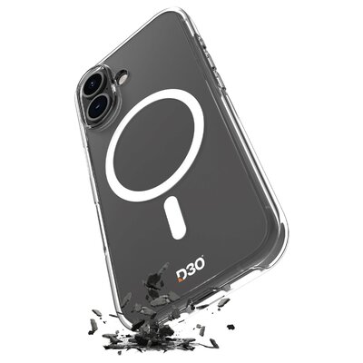 Puro Cover Impact Clear D3O Bio do iPhone 16 Przezroczysty