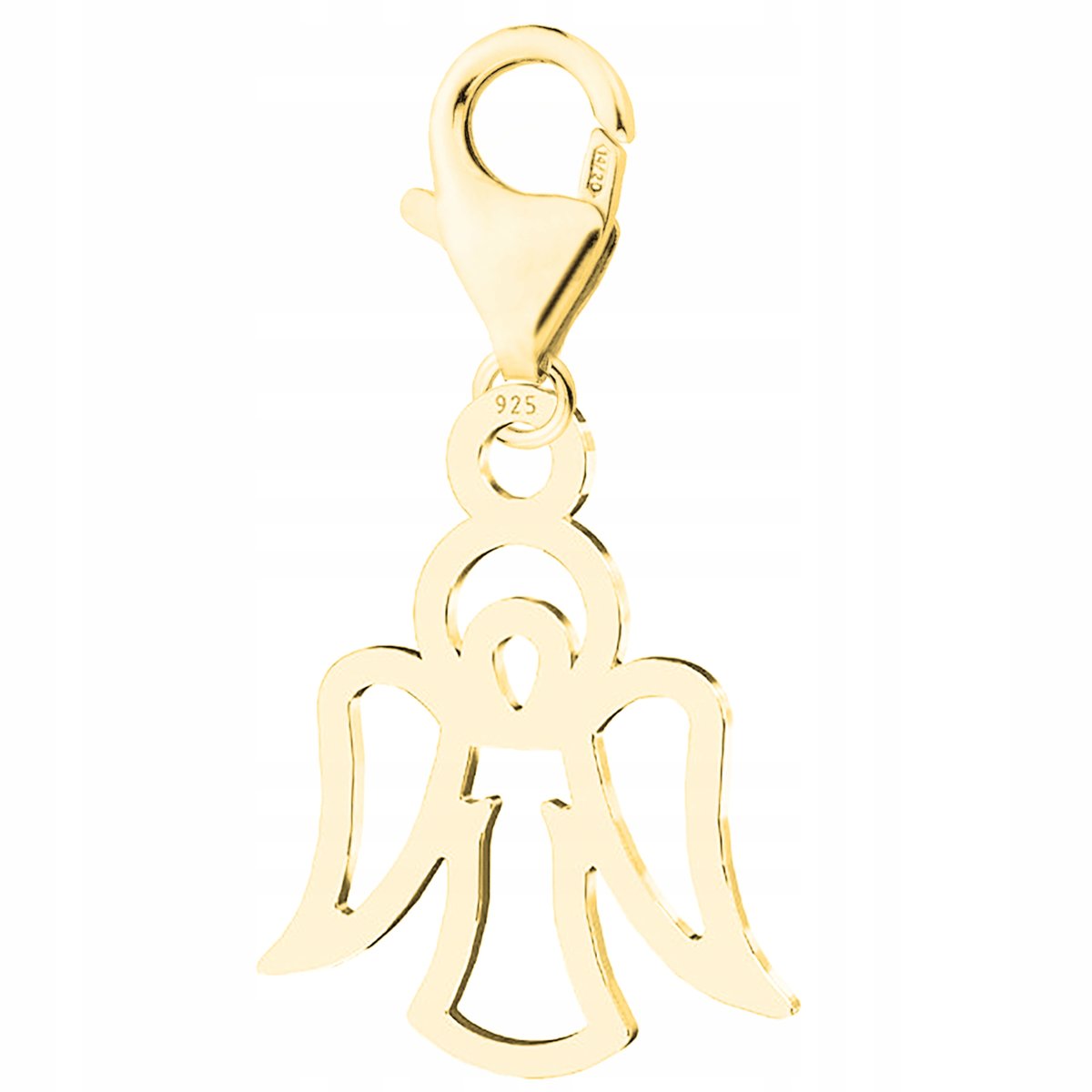 Zawieszka złota wisząca Anioł Aniołek srebro 925