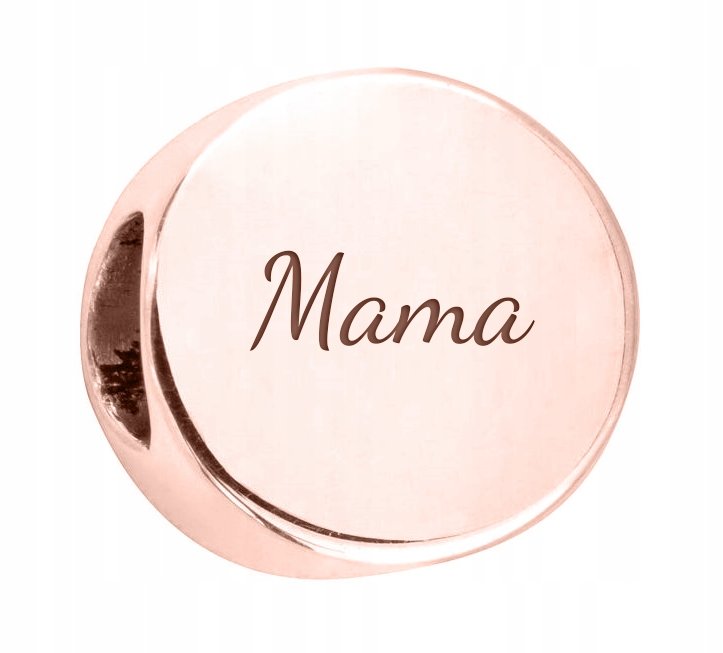 Charms Mama różowy srebro 925 + GRAWER