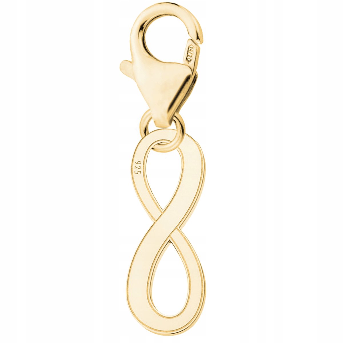 Zawieszka złota wisząca Nieskończoność srebro 925