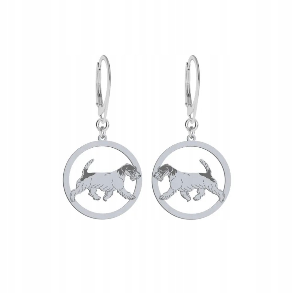 Kolczyki Srebrne z psem Jack Russell Terrier Szorstkowłosy 925 GRAWER