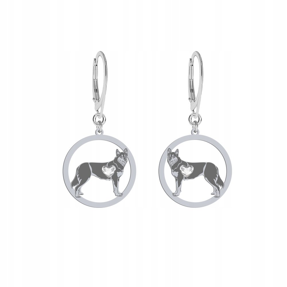 Kolczyki Srebrne z Lapoński Pies Pasterski 925 Kobieta Biżuteria GRAWER