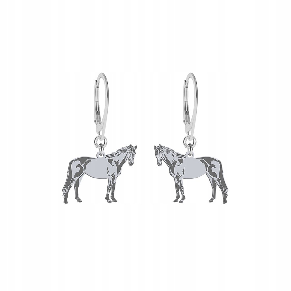 Kolczyki Srebrne z Koniem Trakeńskim 925 Prezent Biżuteria Kobieta GRAWER