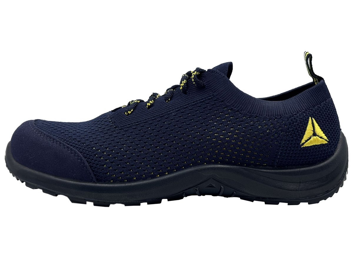 Lekkie i oddychające buty ochronne z antypoślizgową podeszwą - SUMMER S1P SRC 47 Niebiesko-Żółty