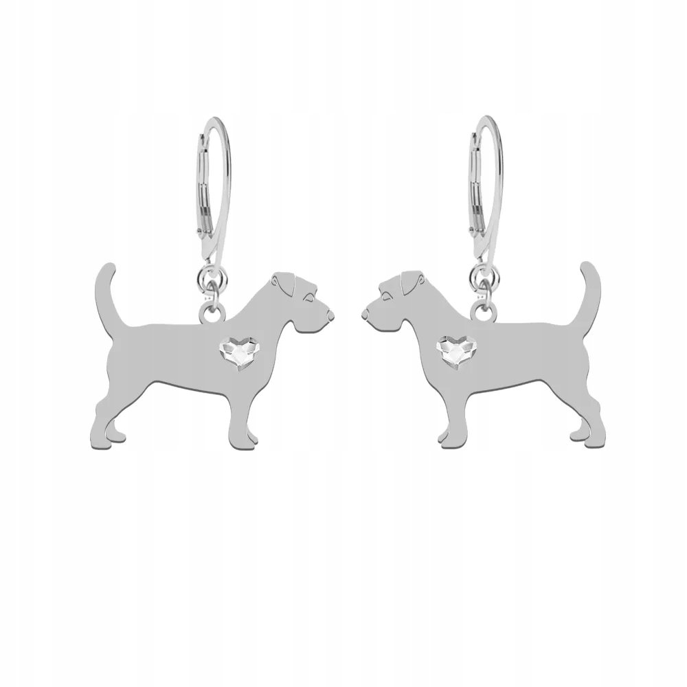 Kolczyki Srebrne z psem Jack Russell Terrier Szorstkowłosy 925 Biżuteria