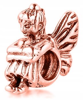 Charms Elf Wróżka różowe złoto srebro 925