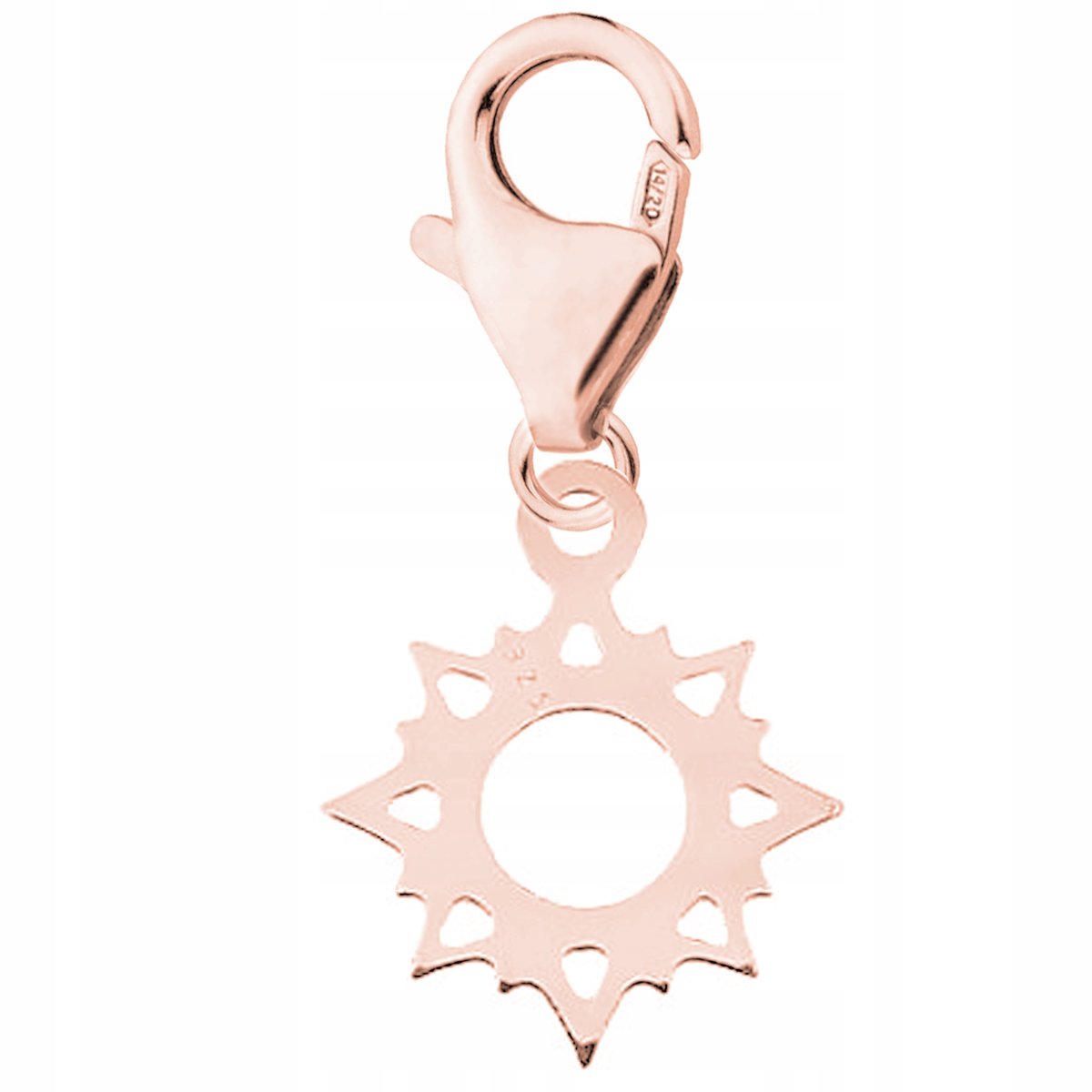 Zawieszka Słońce różowe złoto 925