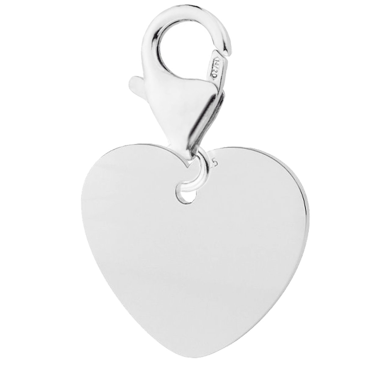 Zawieszka wisząca Blaszka Serce srebro 925