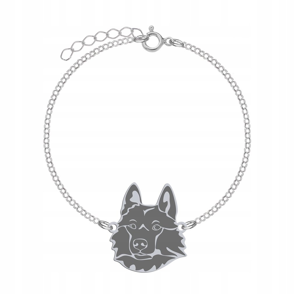 Bransoletka Srebrna z Łajka Rosyjsko - Europejska 925 Kobieta GRAWER