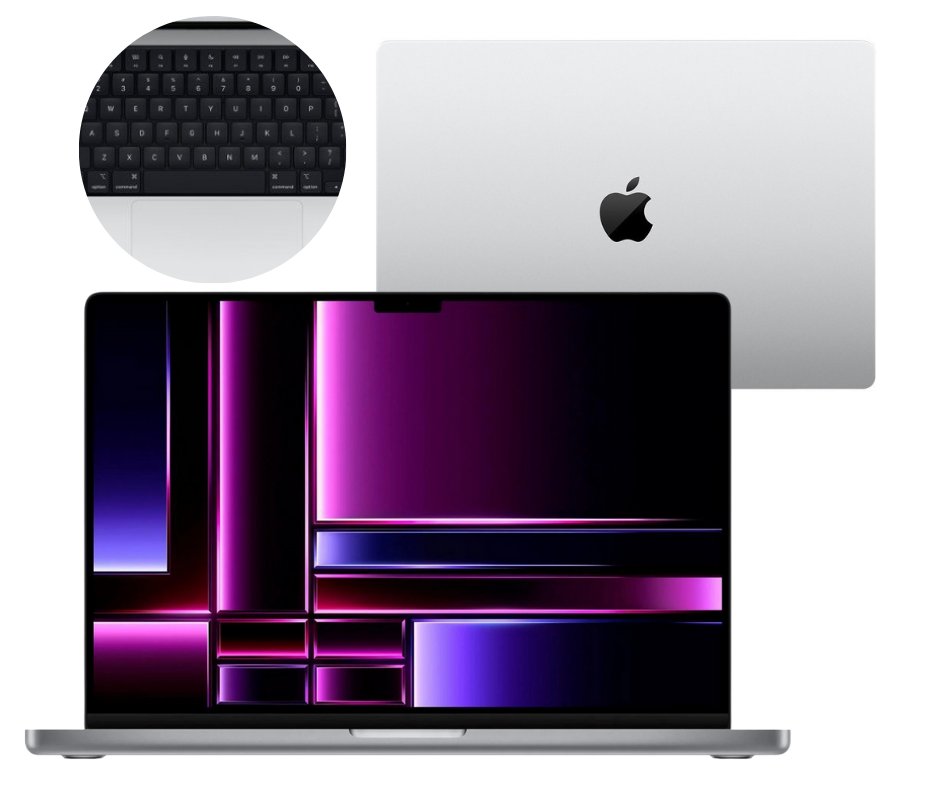 Apple MacBook Pro M2 Pro 10-Core CPU 16-Core GPU 16GB 512GB SSD 14.2' (3024x1964) 120Hz macOS Silver (MPHH3LL/A)