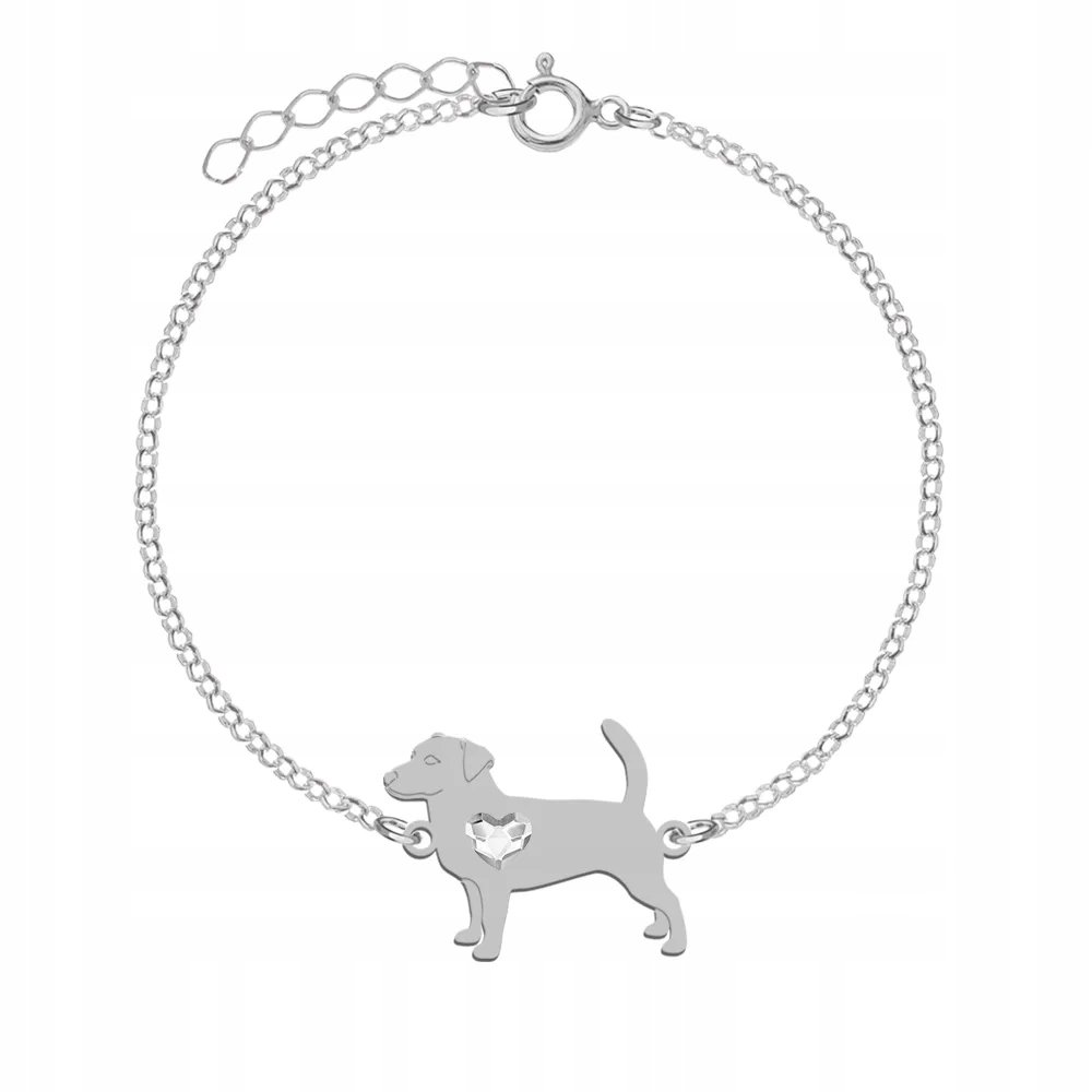 Bransoletka Srebrno 925 z Jack Russell Terrier Krótkowłosy Kobieta GRAWER