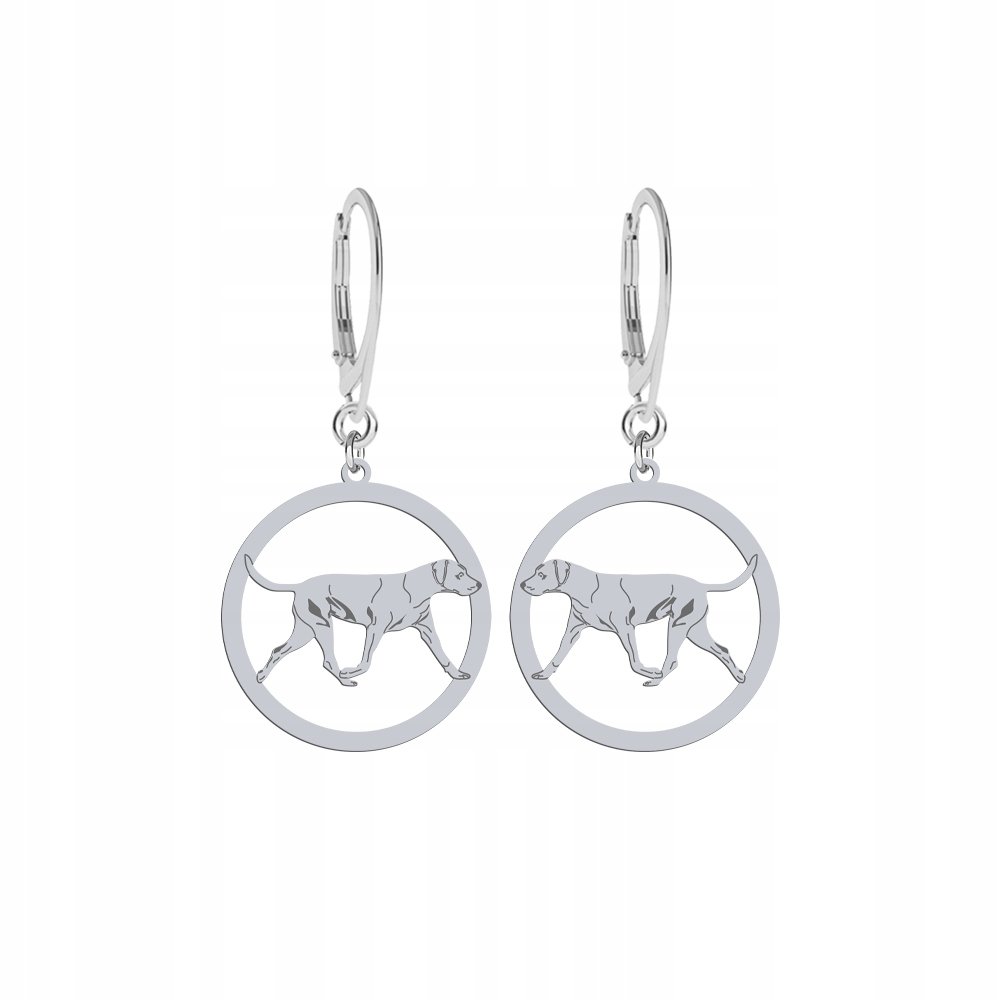 Kolczyki Srebrne z psem Louisiana Catahoula 925 Prezent Biżuteria GRAWER