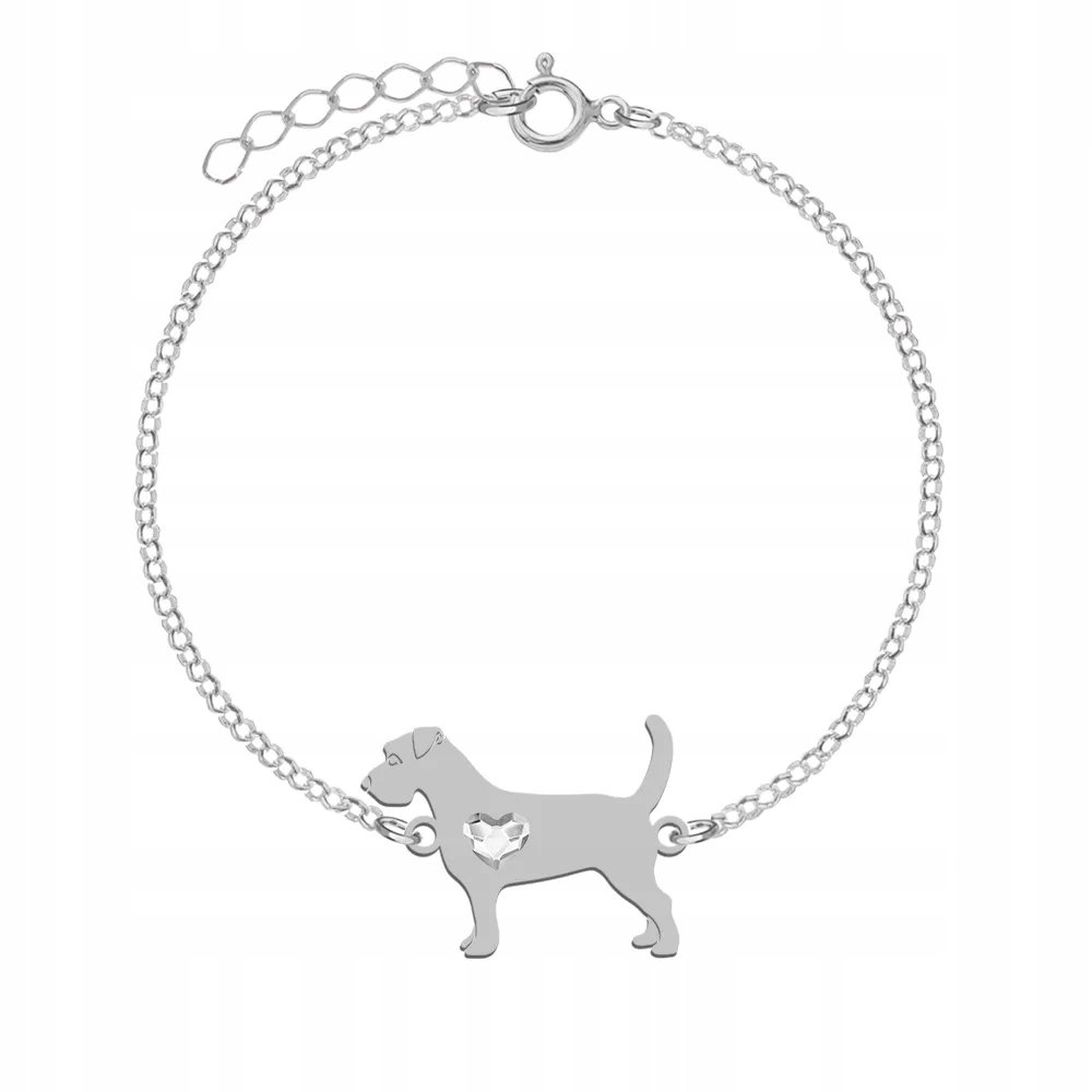 Bransoletka Srebrna z Jack Russell Terrier Szorstkowłosy 925 Kobieta GRAWER