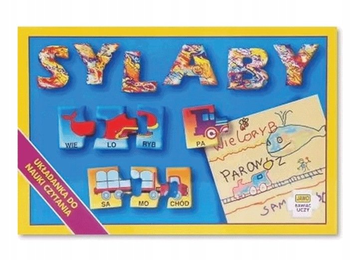 Sylaby układanka do nauki czytania