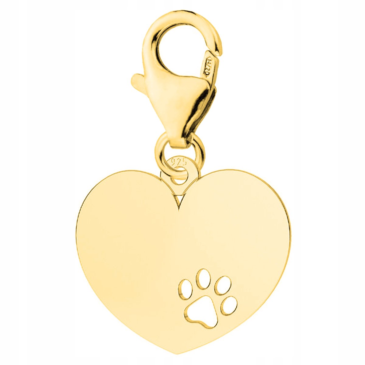 Zawieszka złota wisząca Psia Łapka 925