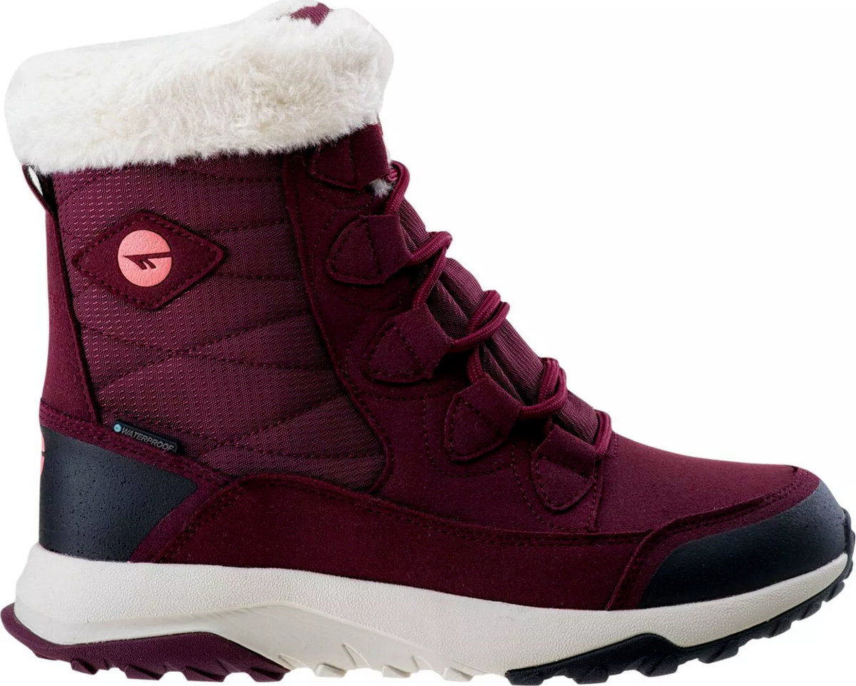 Damskie buty zimowe śniegowce Hi-tec Mestia MID WP Wo's bordowe rozmiar 39