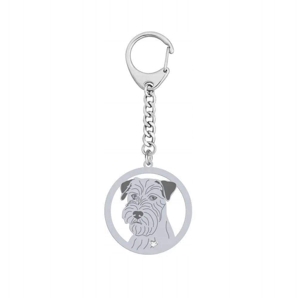 Brelok Srebrny z psem Jack Russell Terrier Szorstkowłosy 925 Prezent GRAWER