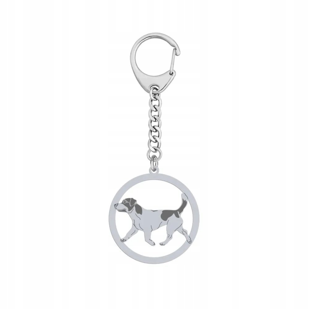 Brelok do kluczy Srebrny z psem Jack Russell Terrier Krótkowłosy 925 GRAWER