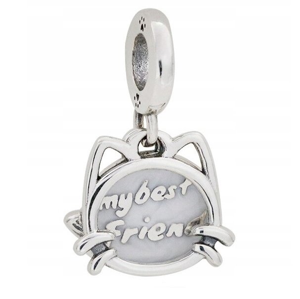 Charms Kot Cat Best Friend srebro 925
