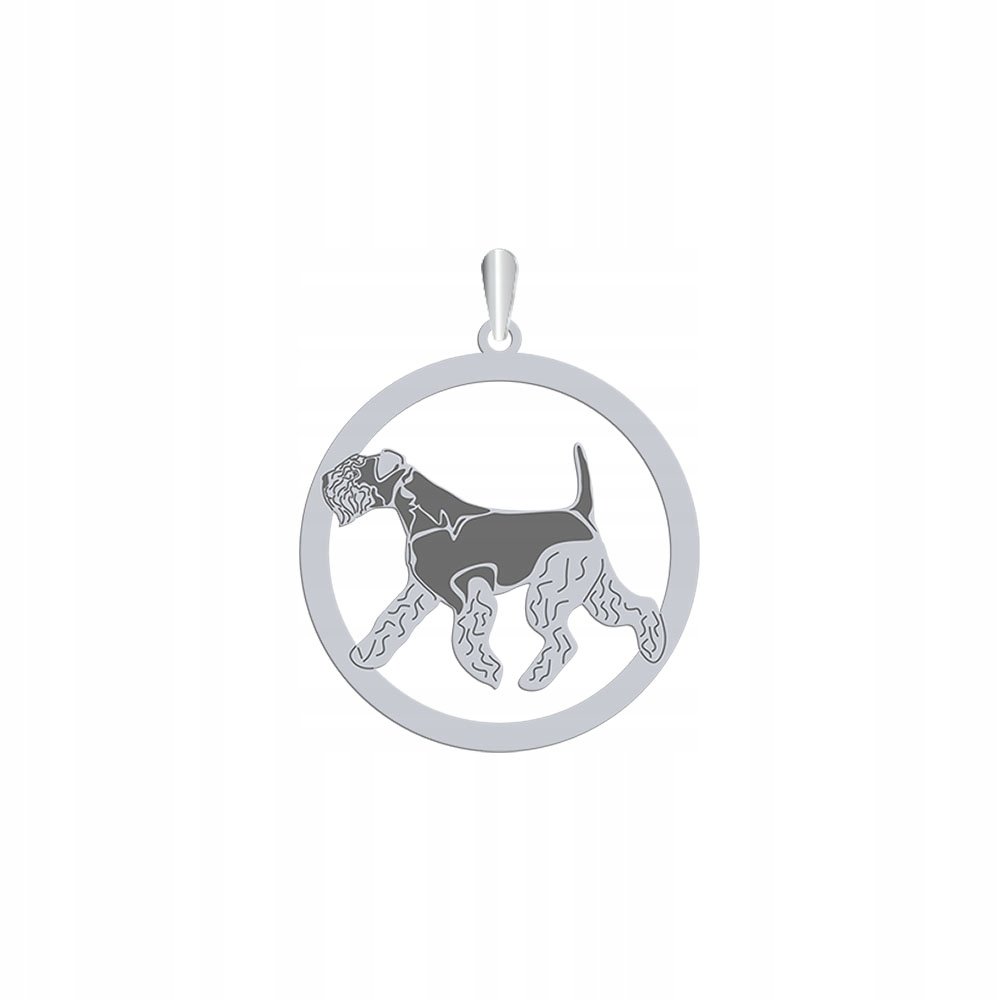 Zawieszka Srebrna z psem Lakeland Terrier 925 Prezent Biżuteria GRAWER