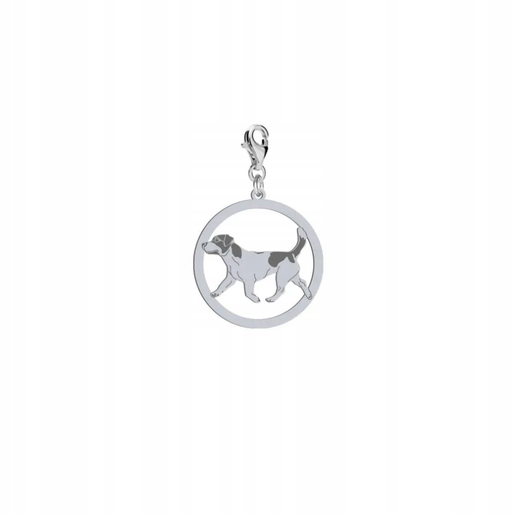 Charms Srebrny z psem Jack Russell Terrier Krótkowłosy 925 DEDYKACJA