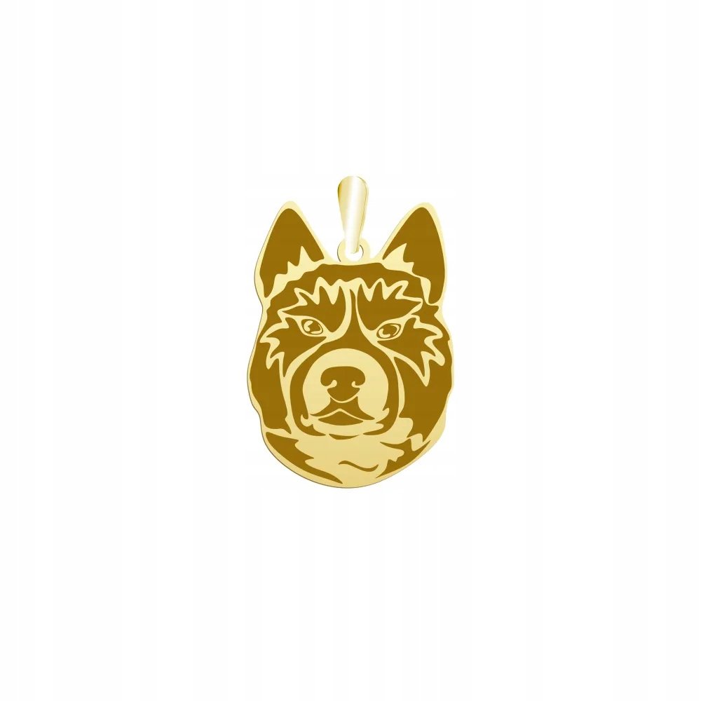 Zawieszka Złota z Karelian Bear Dog 925 Prezent Kobieta Biżuteria GRAWER