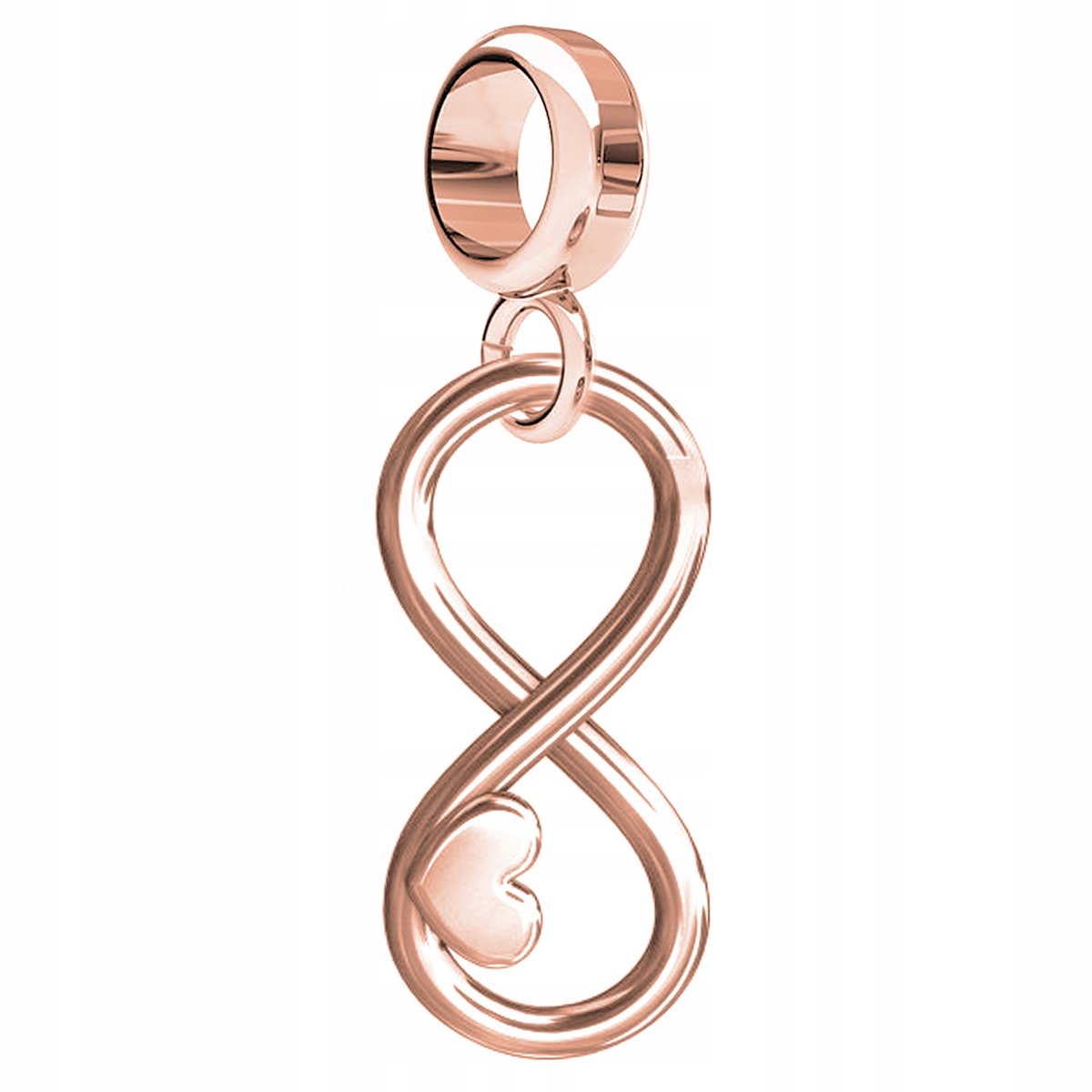 Charms Nieskończoność różowe złoto srebro