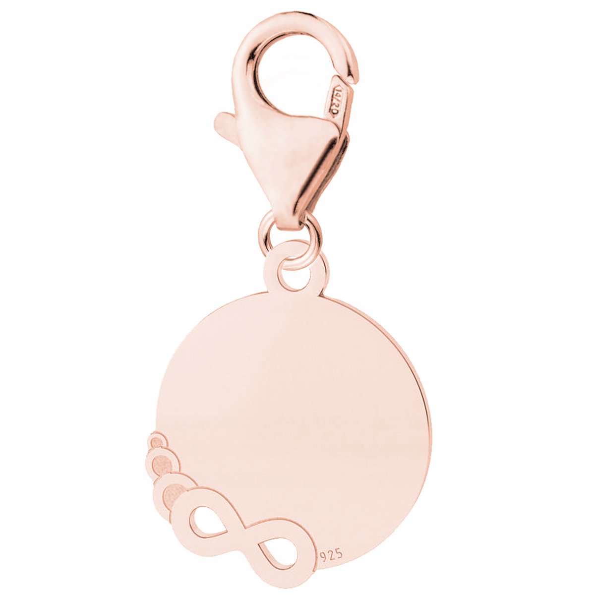 Zawieszka Blaszka Nieskończoność różowe złoto