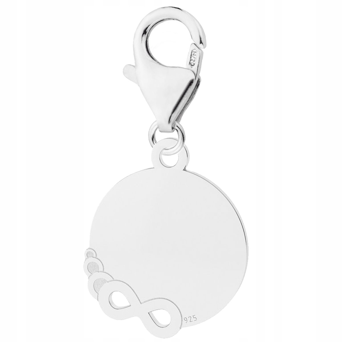 Zawieszka Blaszka Nieskończoność srebro 925