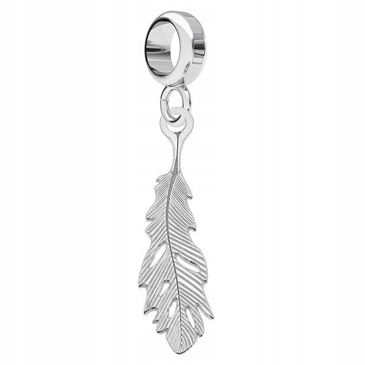 Charms wiszący Pióro Piórko srebro 925