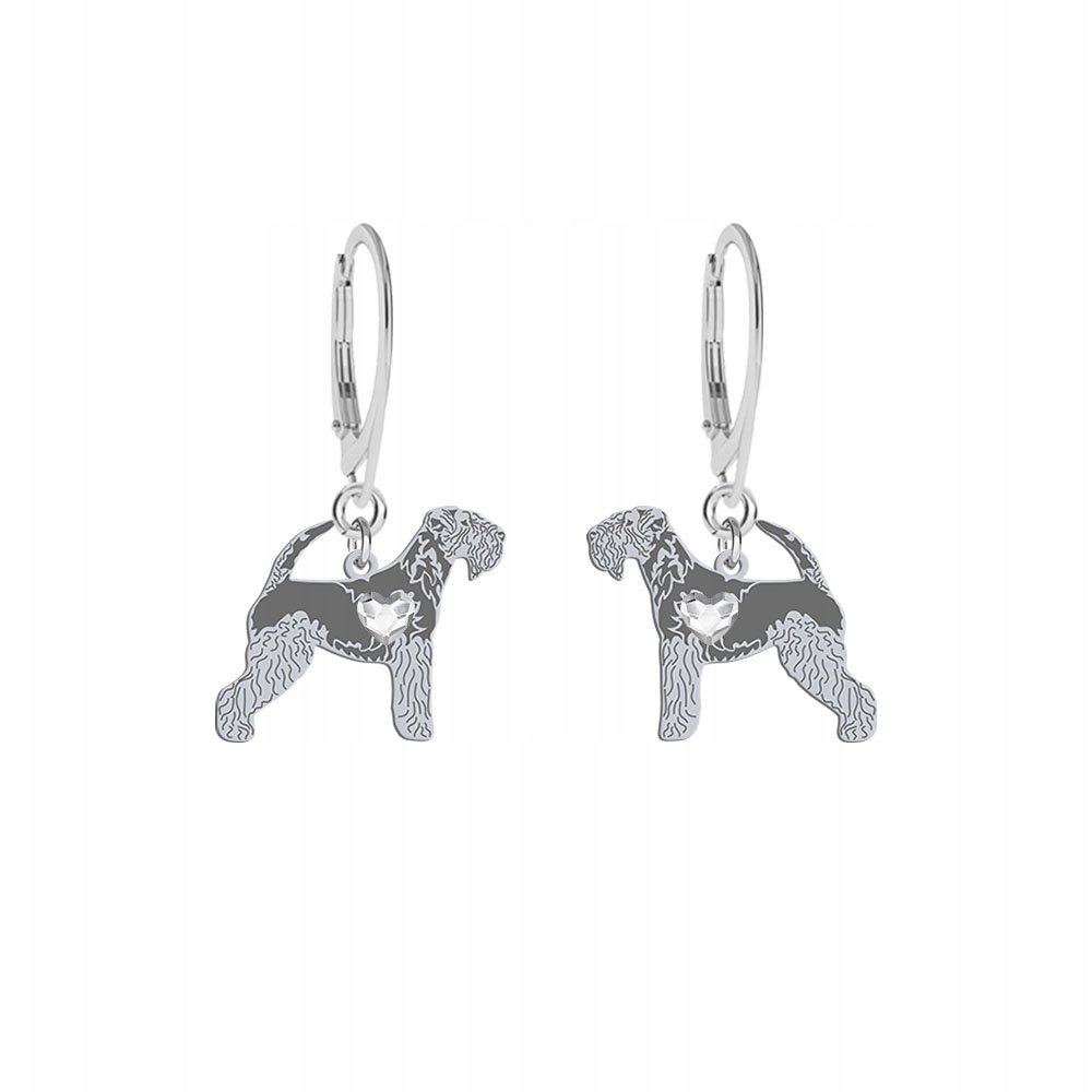 Kolczyki Lakeland Terrier Srebro 925 Prezent Kobieta Biżuteria GRAWER