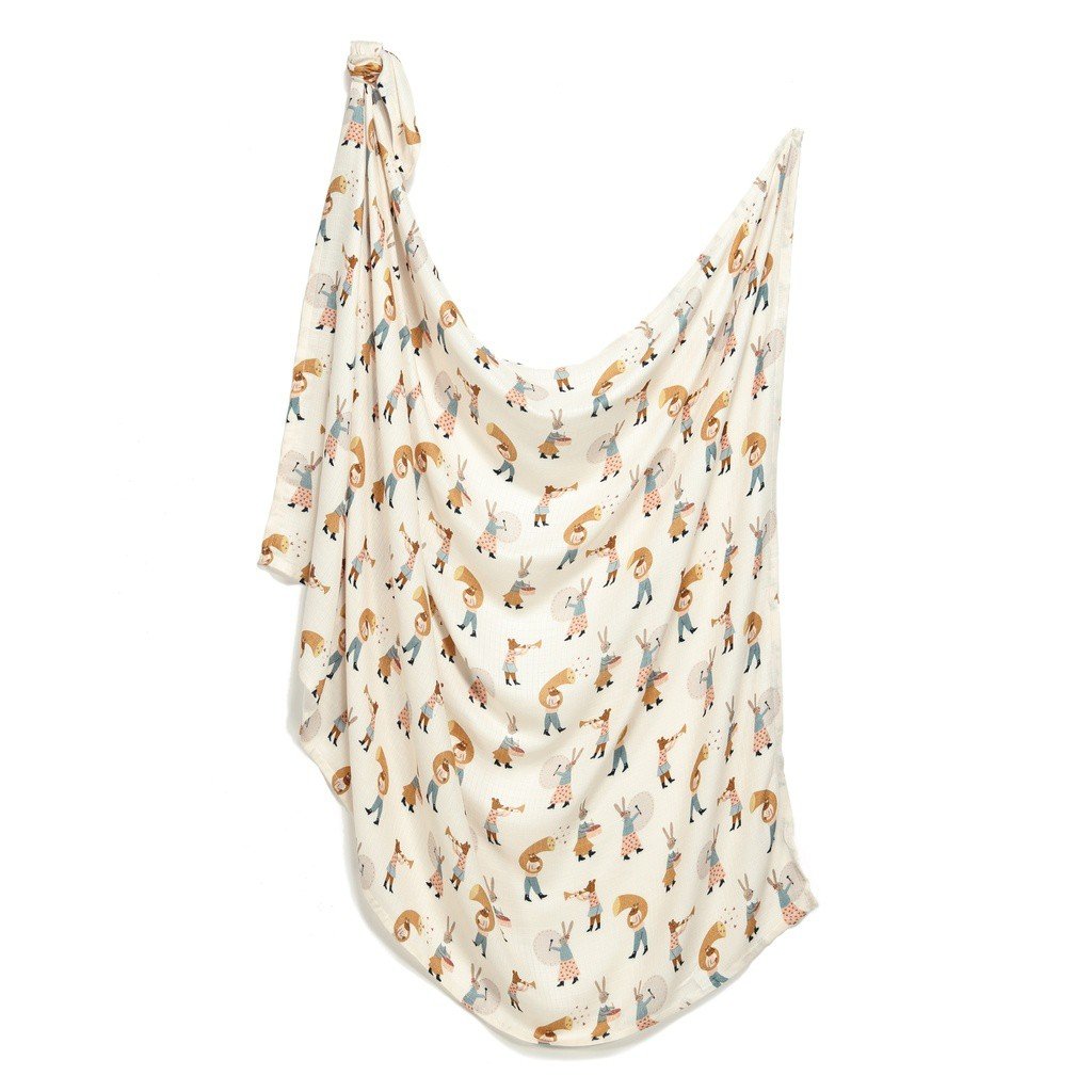 LA MILLOU OTULACZ BAMBOO MUŚLIN - L - HEARTBEAT PINK MUSIC