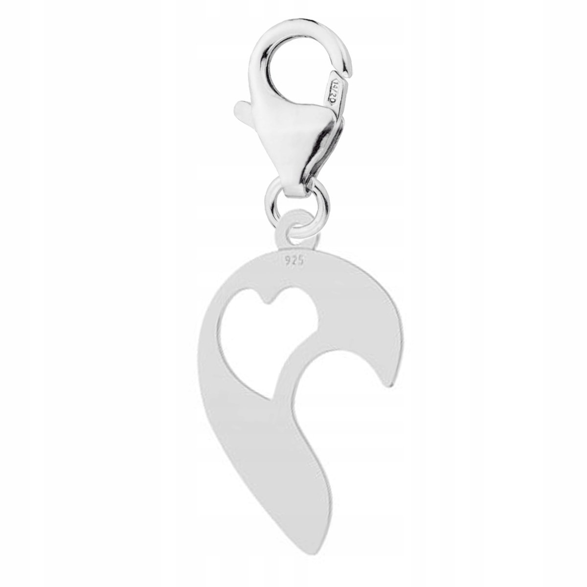 Zawieszka wisząca Serce Love srebro 925