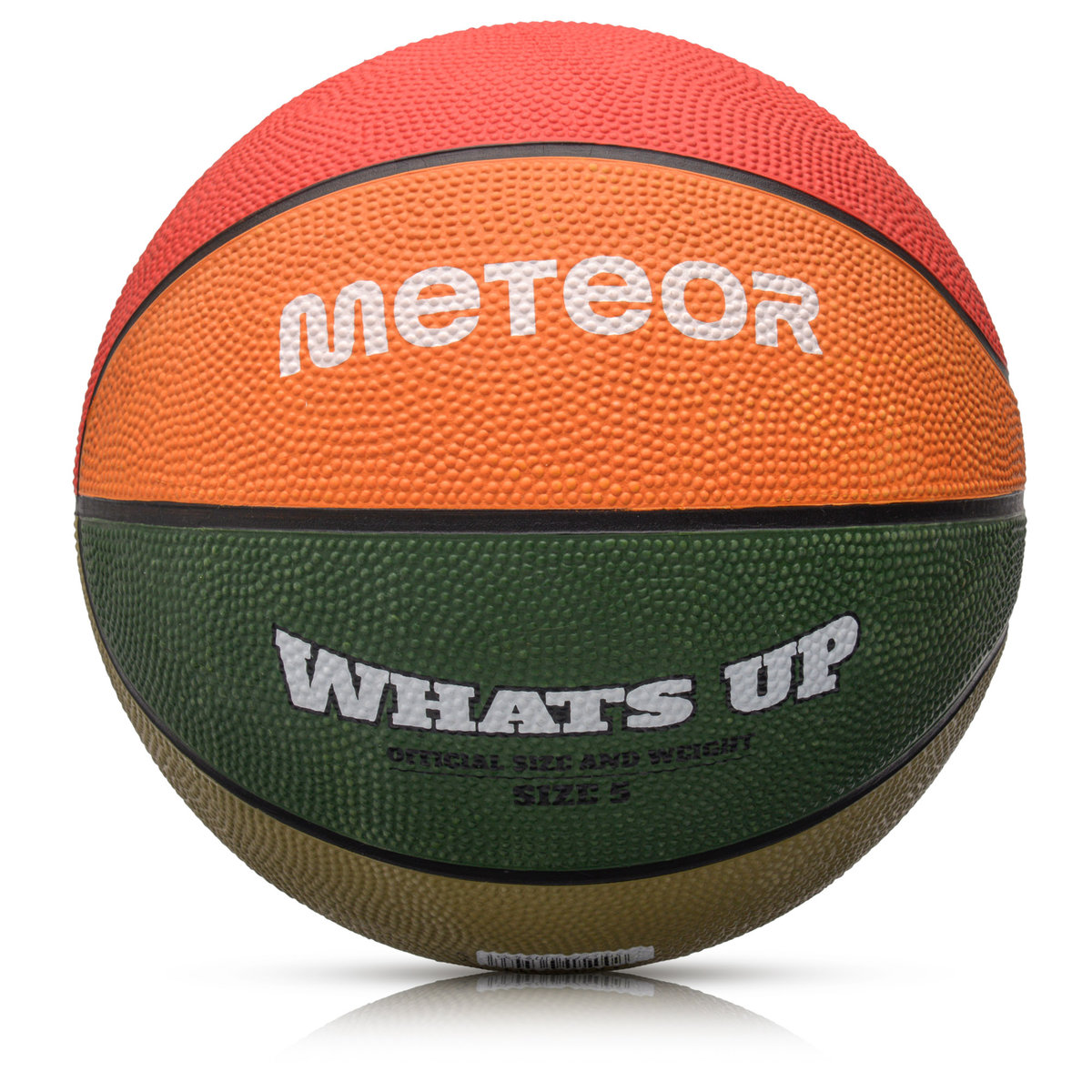 Piłka Koszykowa Meteor What's Up 5 Zielony/pomarańczowy