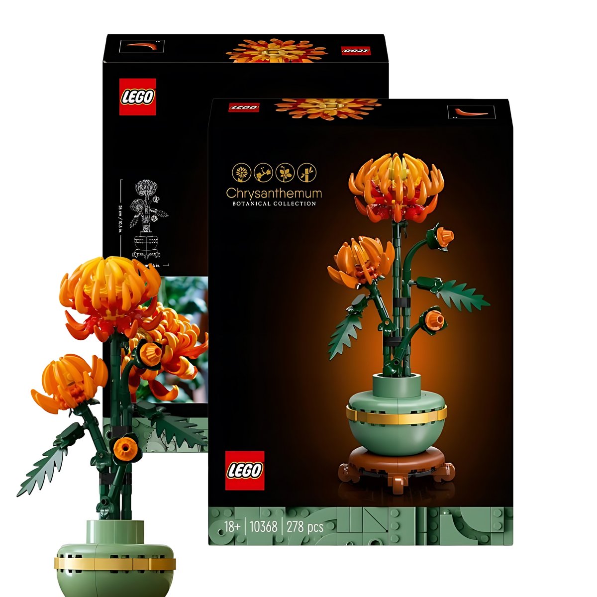 LEGO BOTANICAL COLLECTION ZESTAW CHRYZANTEMA KWIAT PREZENT