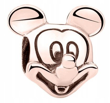 Charms Myszka Mickey różowe złoto srebro 925