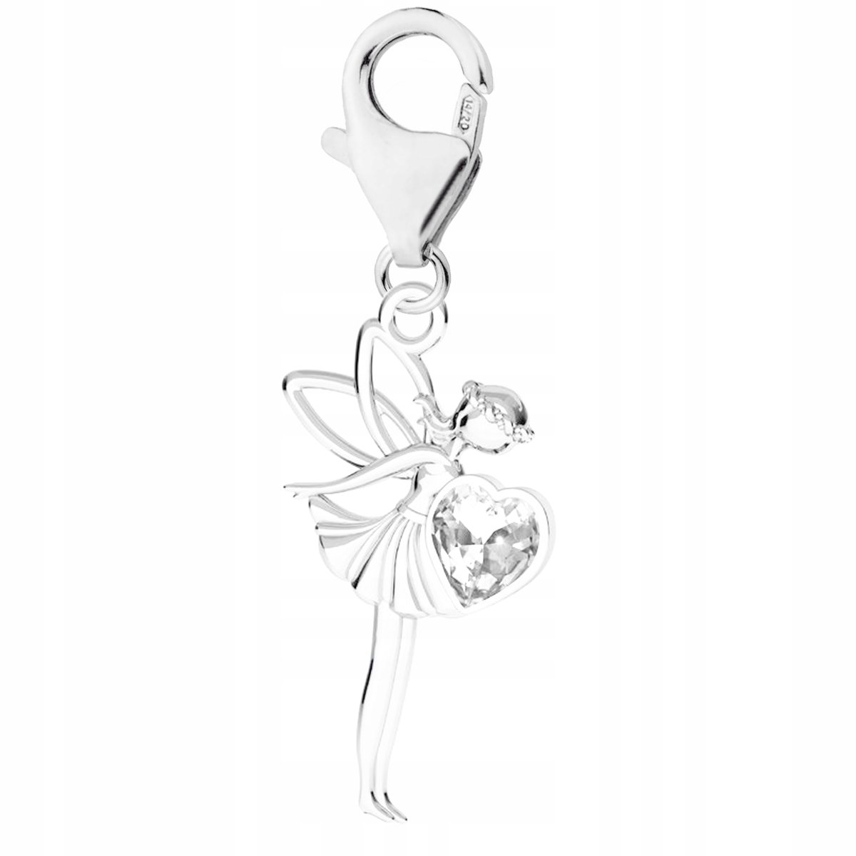 Zawieszka wisząca Wróżka Swarovski srebro 925