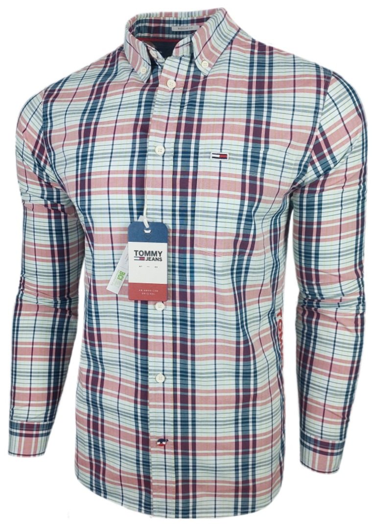 Tommy Jeans Koszula męska w kratę r. M