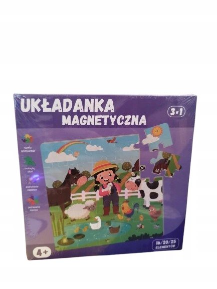 QBI - układanka magnetyczna 3 w 1 - FARMA 4+