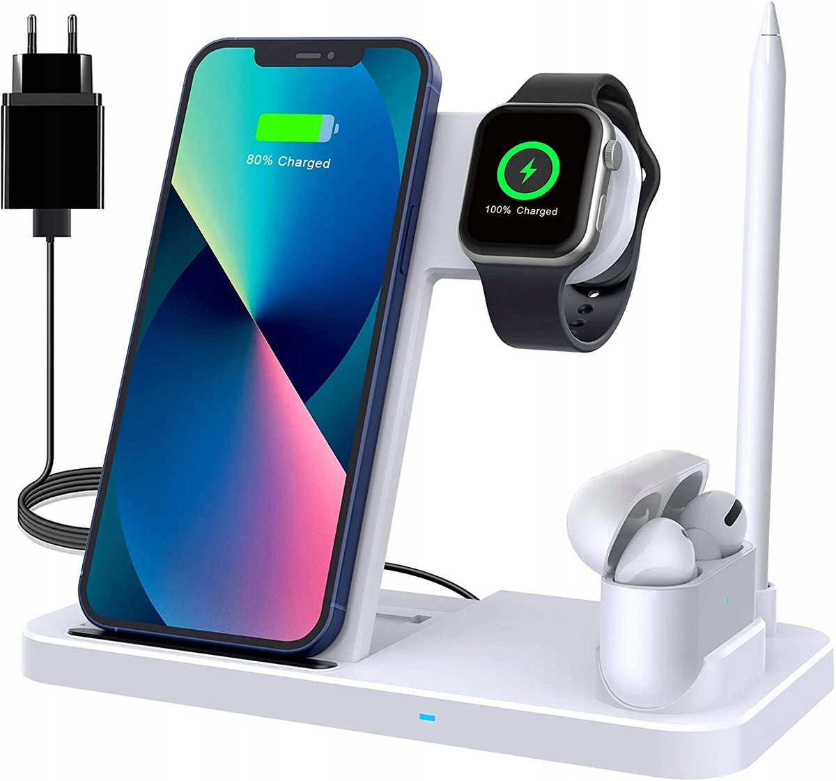 ŁADOWARKA INDUKCYJNA 4W1 IPHONE/IWATCH/PODS