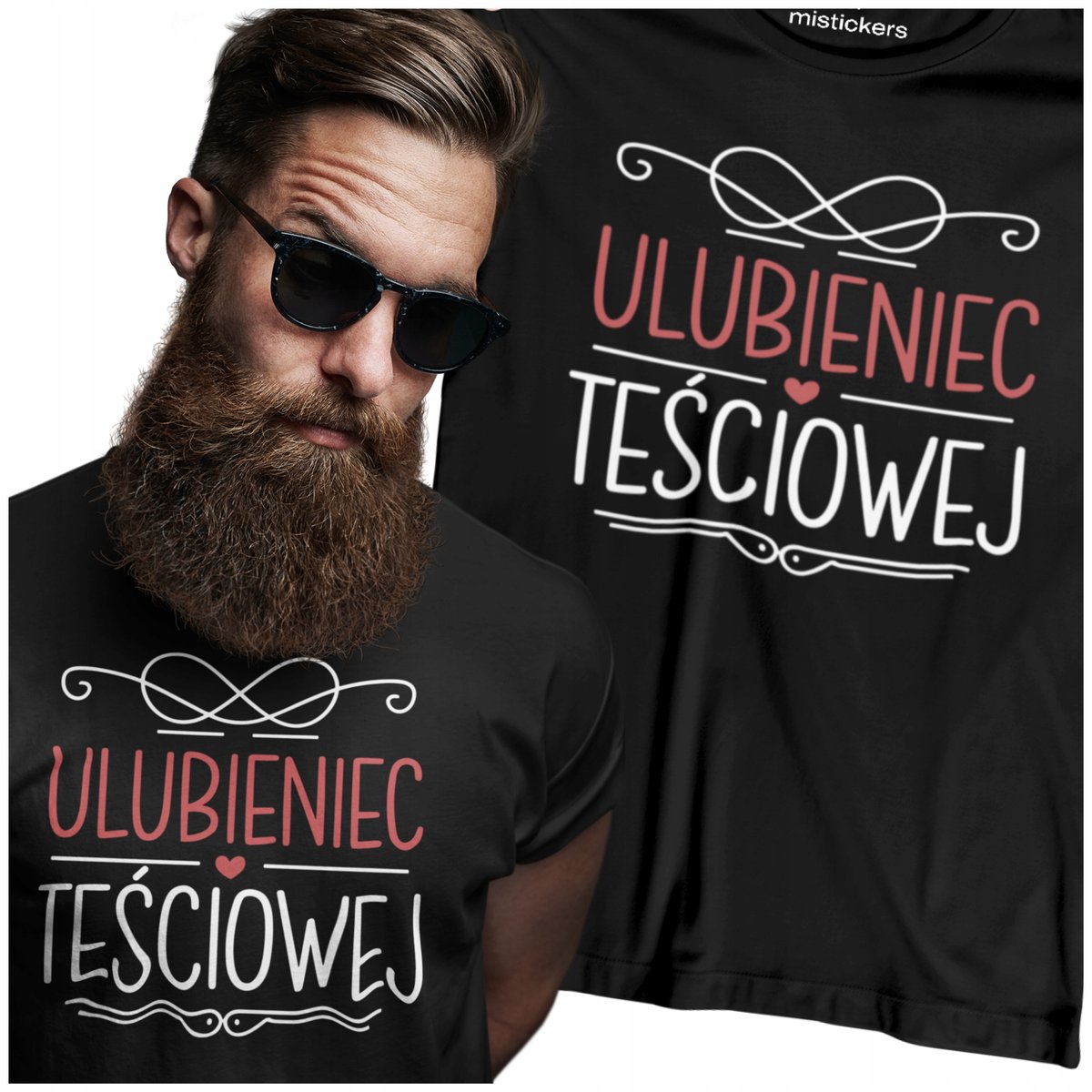 PREZENT DLA ZIĘCIA KOSZULKA MĘSKA ŚMIESZNA ULUBIENIEC TEŚCIOWEJ