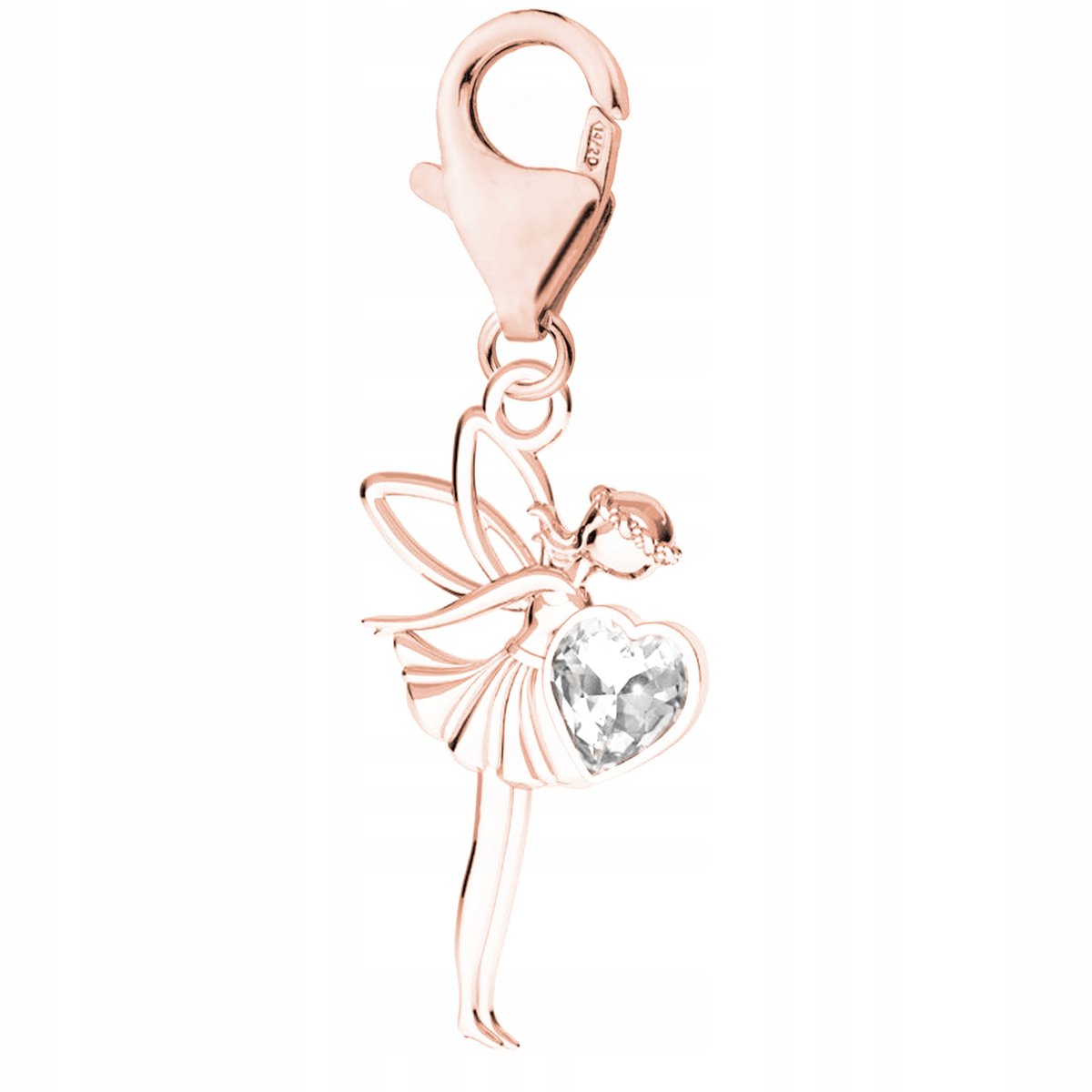 Zawieszka Wróżka różowe złoto 925
