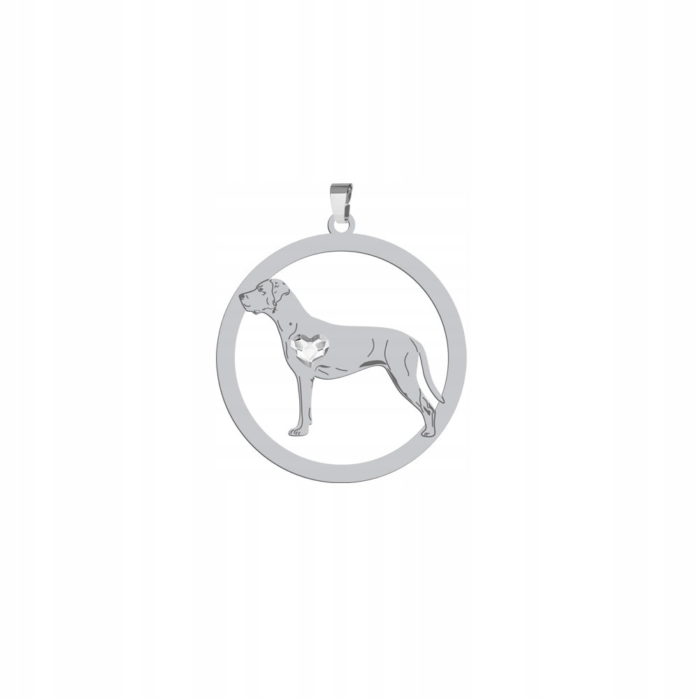 Zawieszka Srebrna z psem Louisiana Catahoula 925 Prezent Biżuteria GRAWER